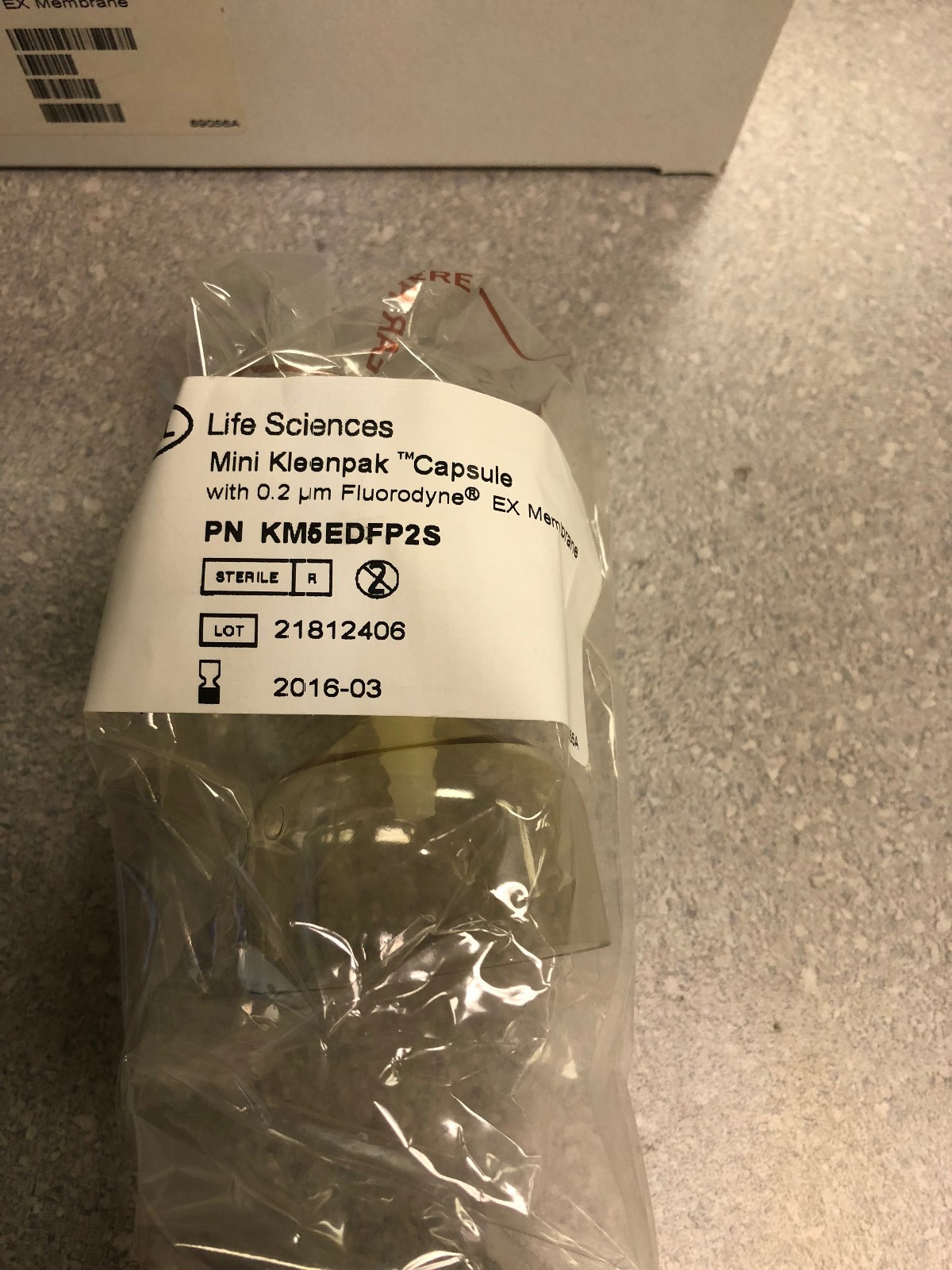 Pall Corporation Life Sciences KM5EDFP2S Mini Kleenpak Capsule 0.2um Fluorodyne