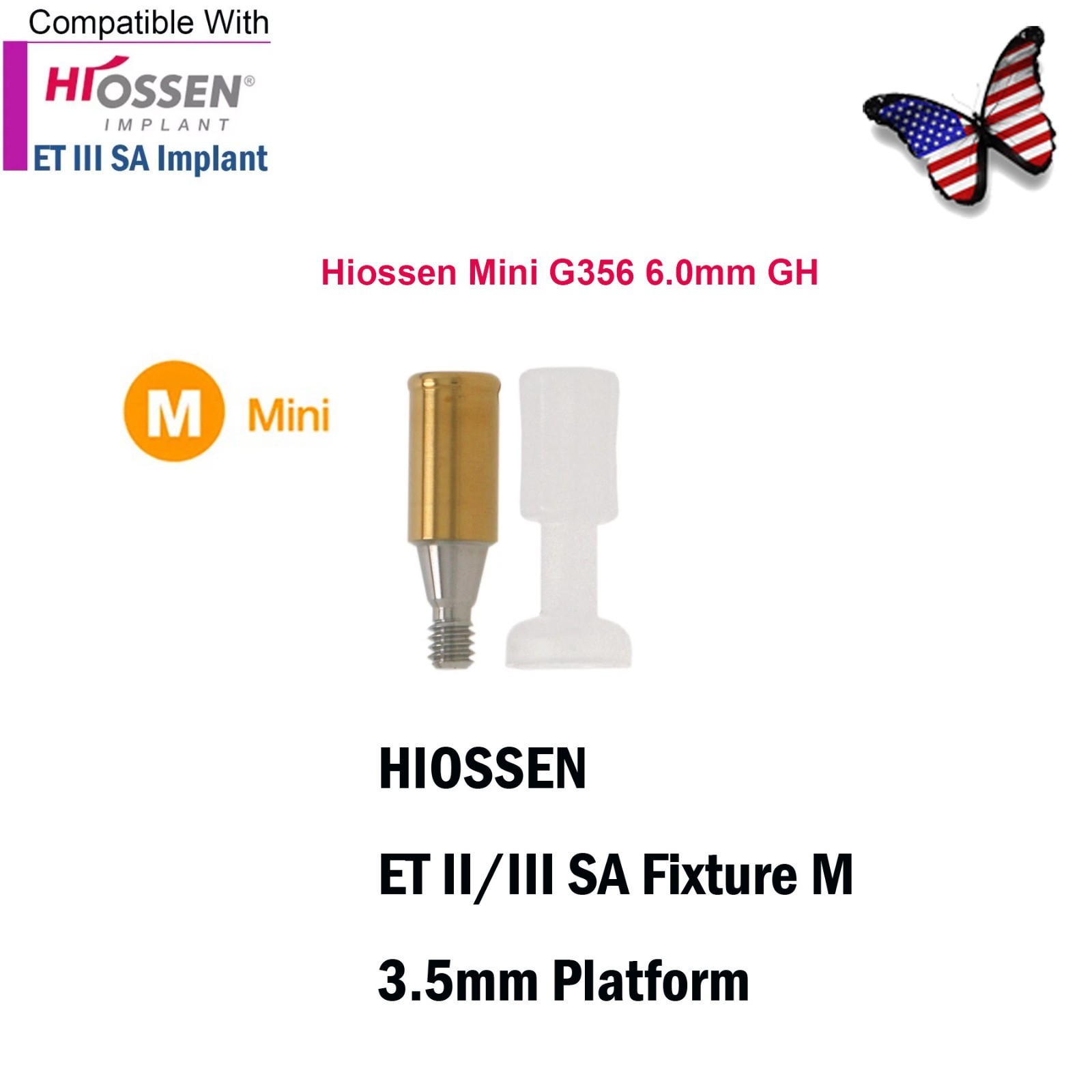 US HIOSSEN ET Locator Overdenture Abutment Mini/Regular Platform Oss Attachment