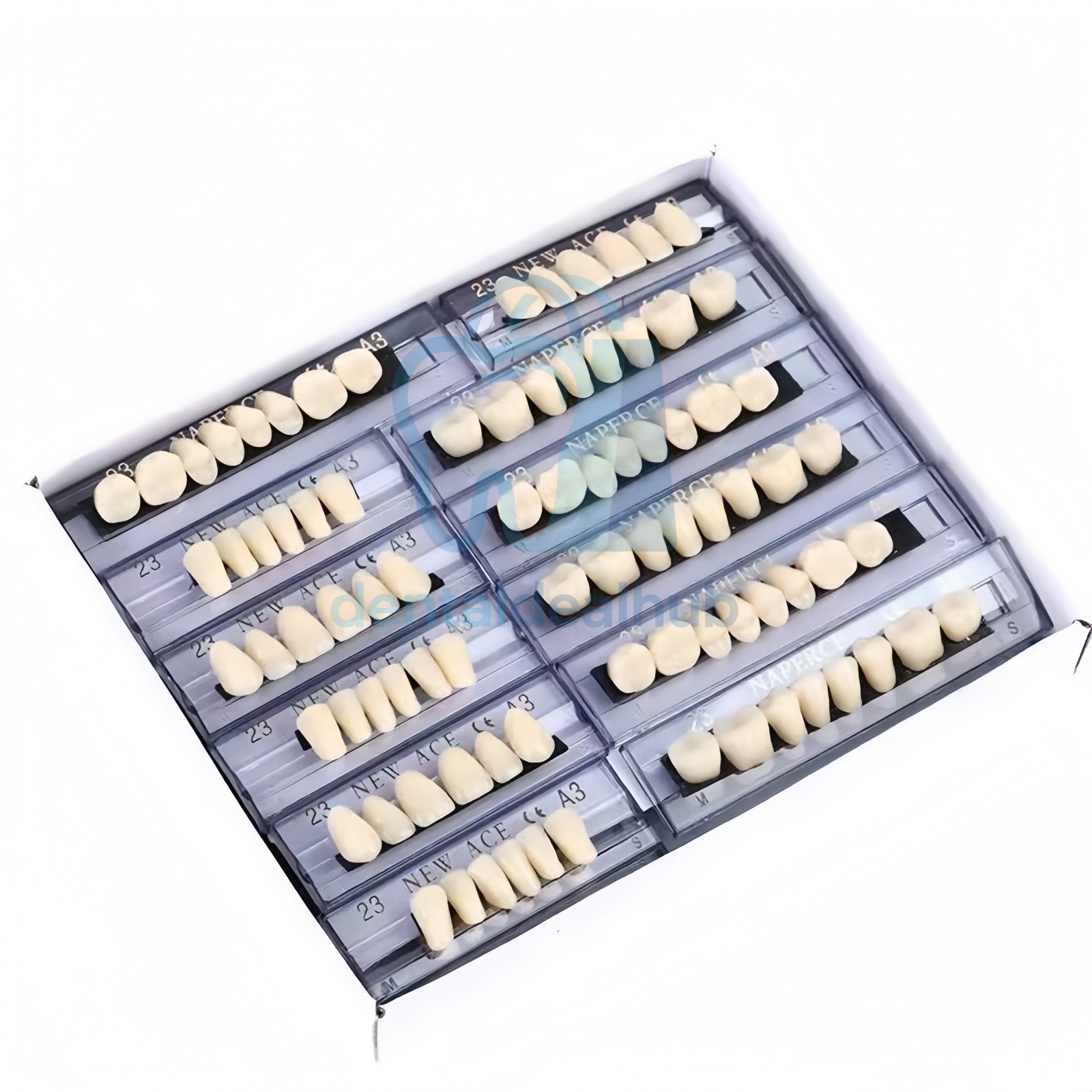 6Sets Denture 23#22# Shade A2 A3 Acrylic Resin Full Set Teeth Upper Lower Dental