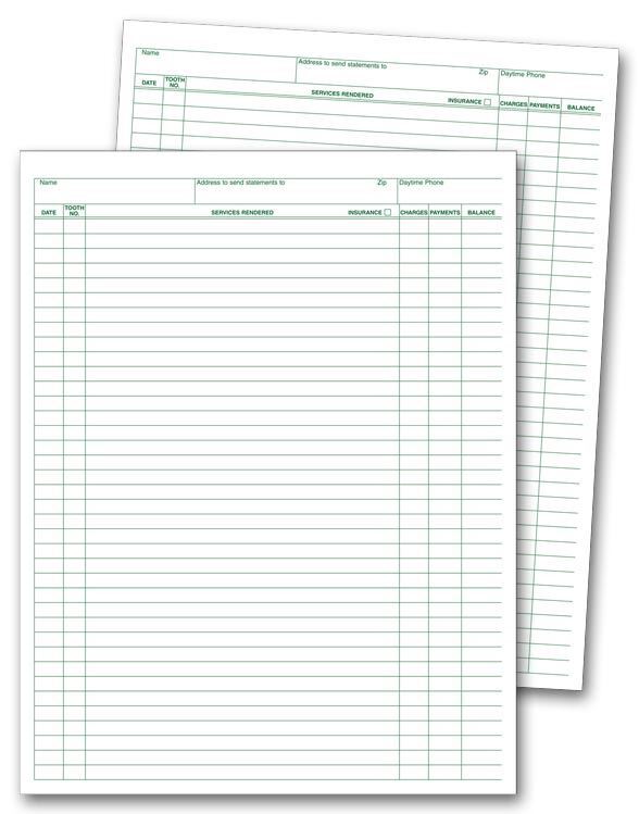 6263 Service & Account Records 8 1/2 x 11″ QTY 250