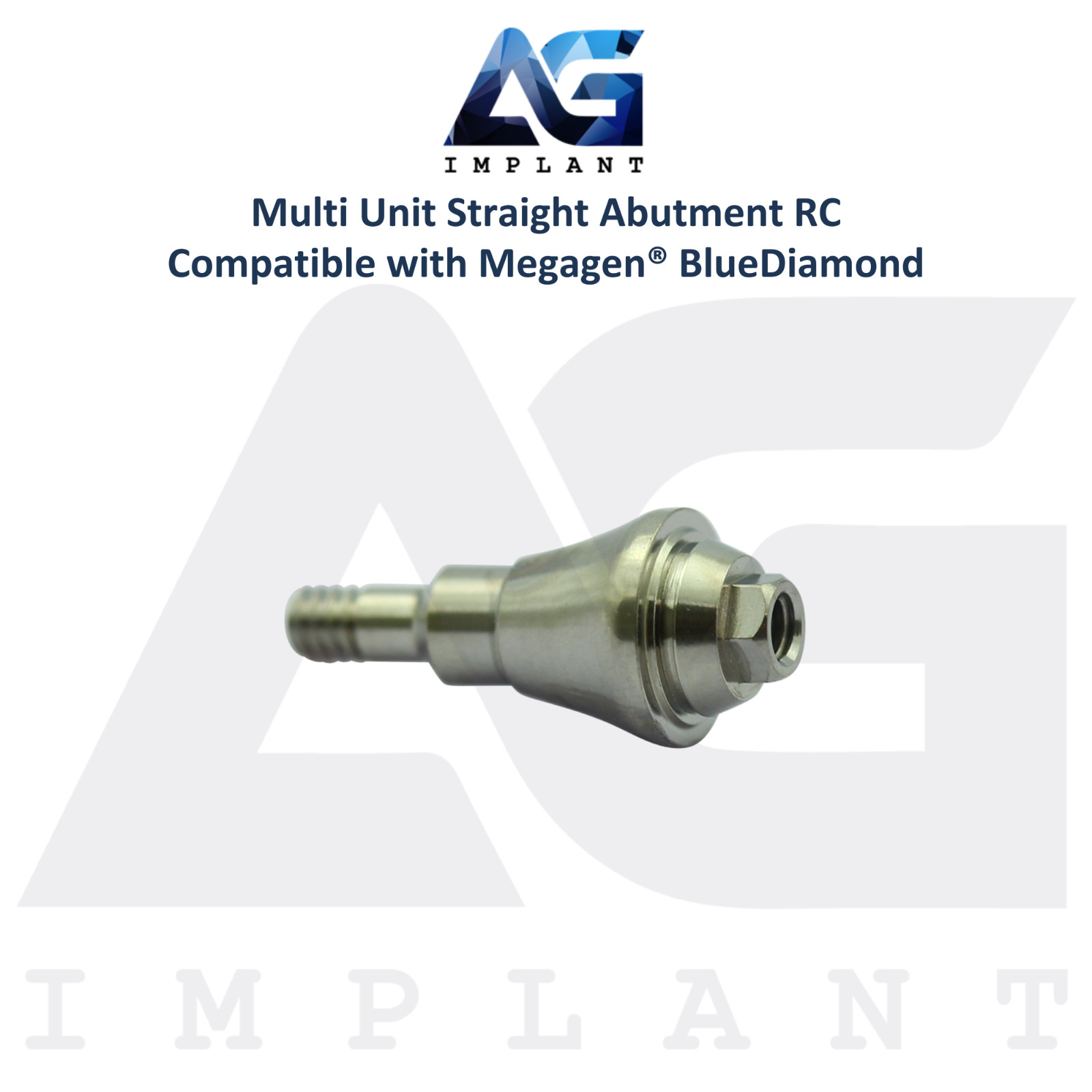 5 Straight Multi Unit Prosthetic RC Compatible with Megagen® BlueDiamond