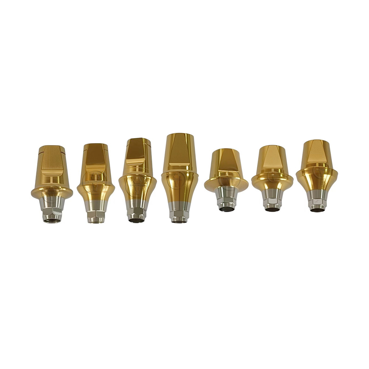 10Pcs Straight abutment Fit DIO UF II Mini Regular Hex Non-hex D4.0/4.5/5.5/6.5