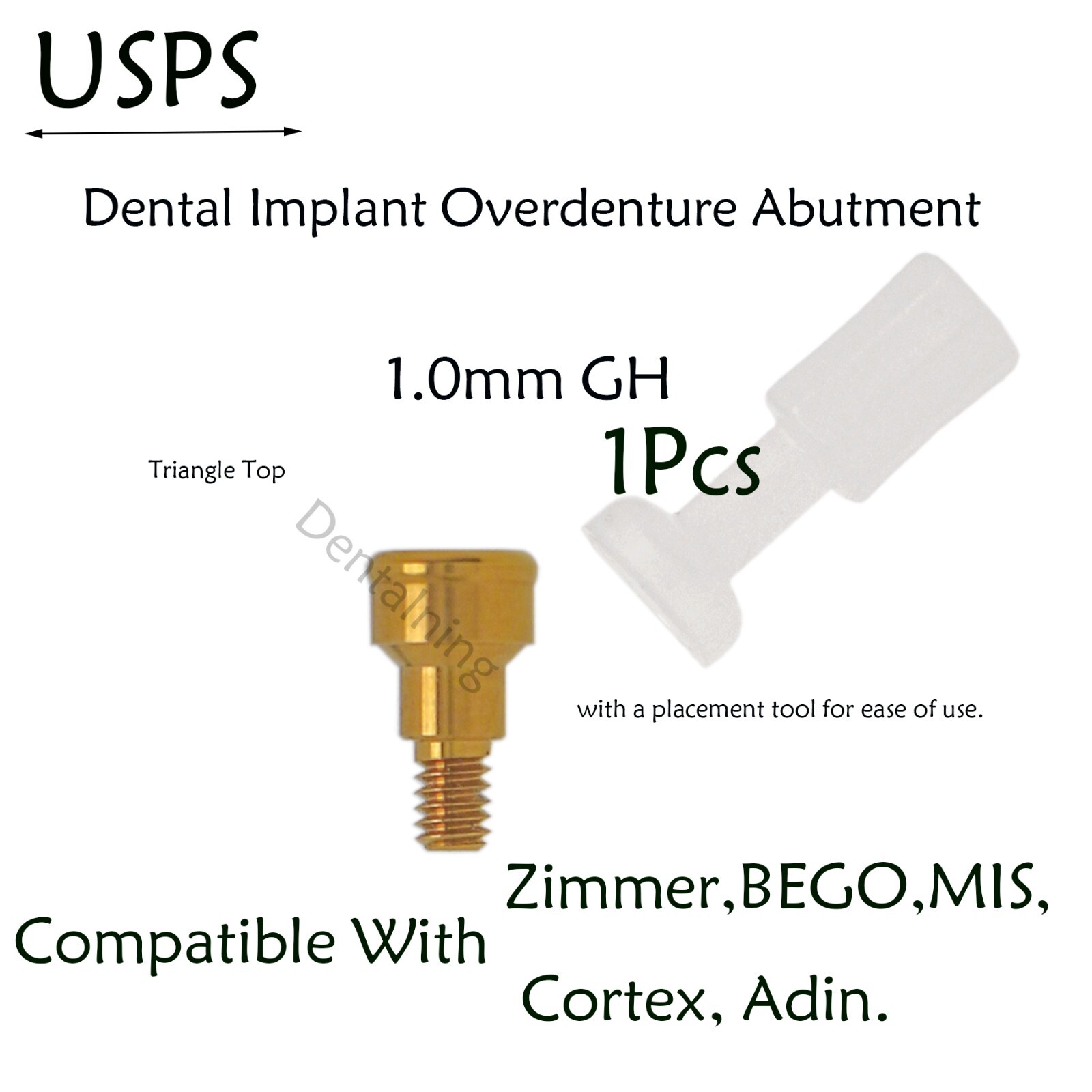 US Zimmer Mis Adin Bego Cortex Implant Locator Abutments For 1-5mm