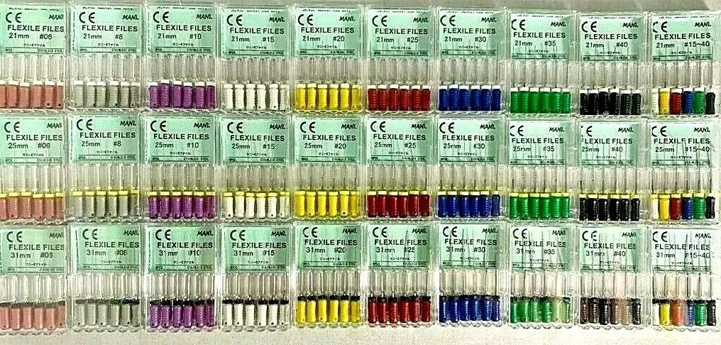 Mani Dental Root Canal Endo S S K Flex-files All Length & Sizes-30 Files/pk