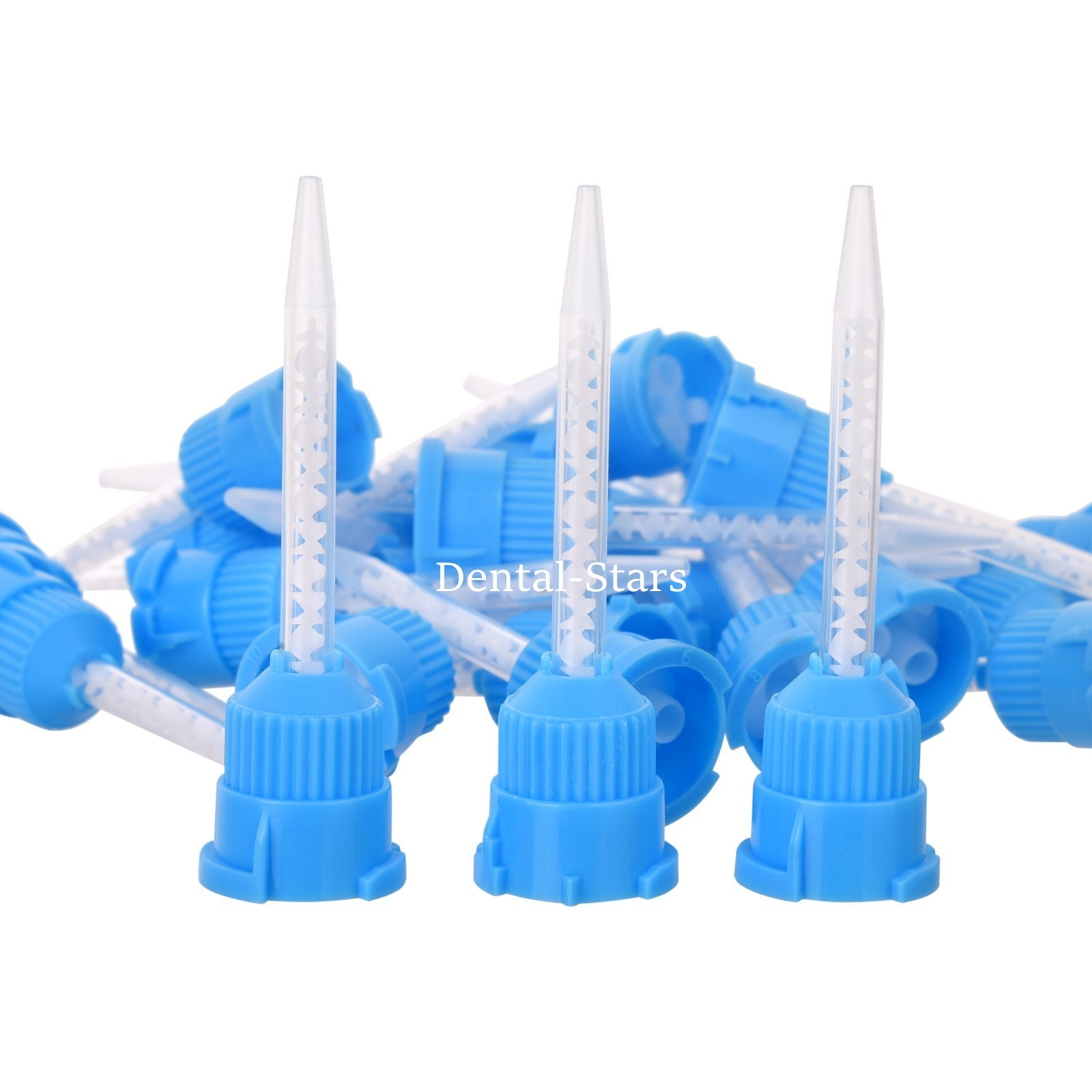 Mixing Tips 1:1 Ratio Long Crown & Bridge Impression 50Pcs/Pack Blue/White USA