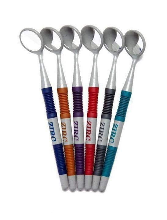 ZIRC Crystal HD # Thin Grip Assorted Mouth Mirror Jewel (12pk) USA Made New