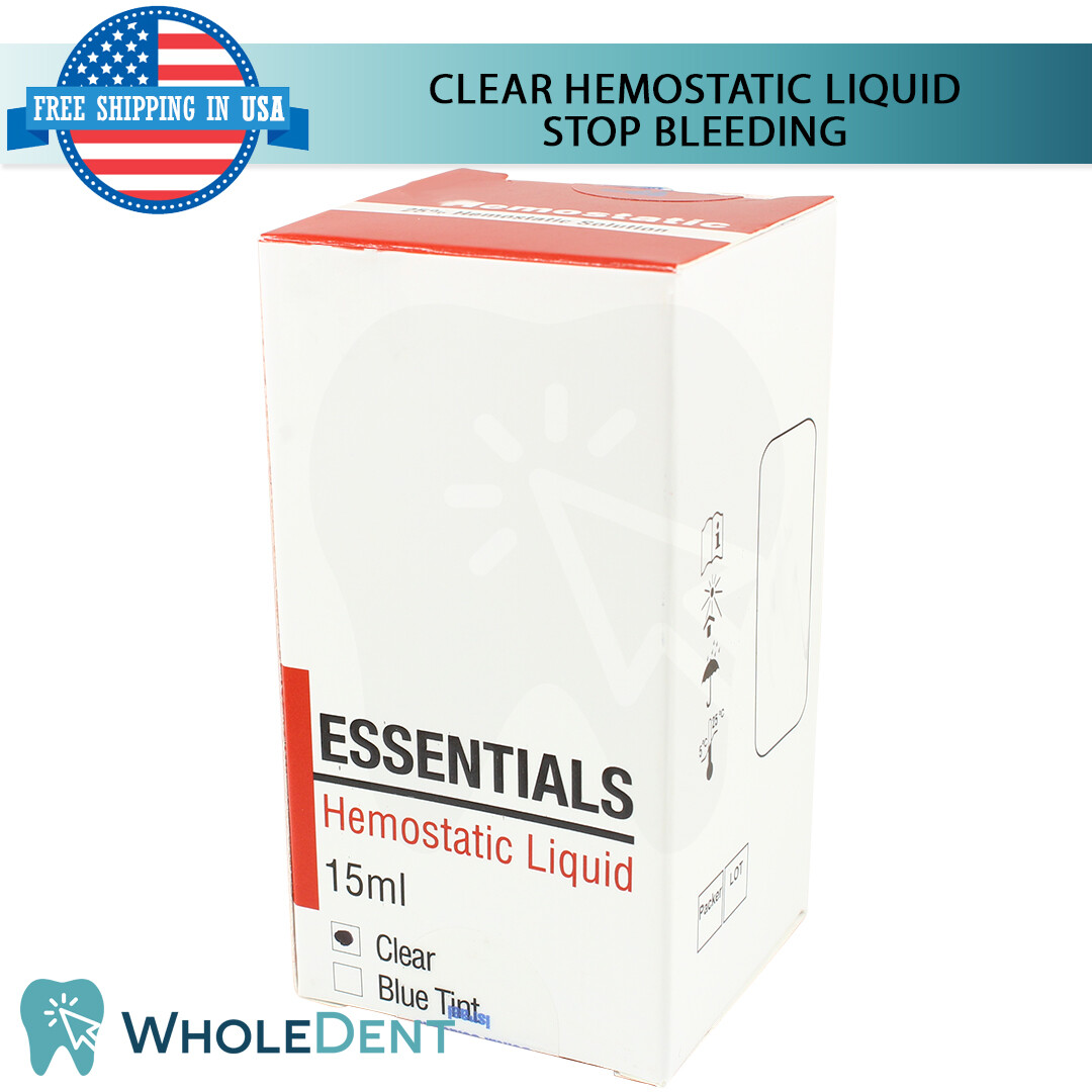 Clear Hemostatic Liquid Stop Bleeding Dental Material 15ml Wound Care