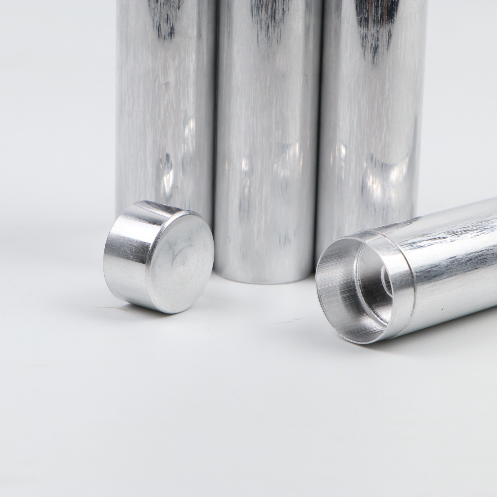 100pcs Dental Lab Aluminum Tube Empty Cartridges For Flexible Acrylic OD22mm
