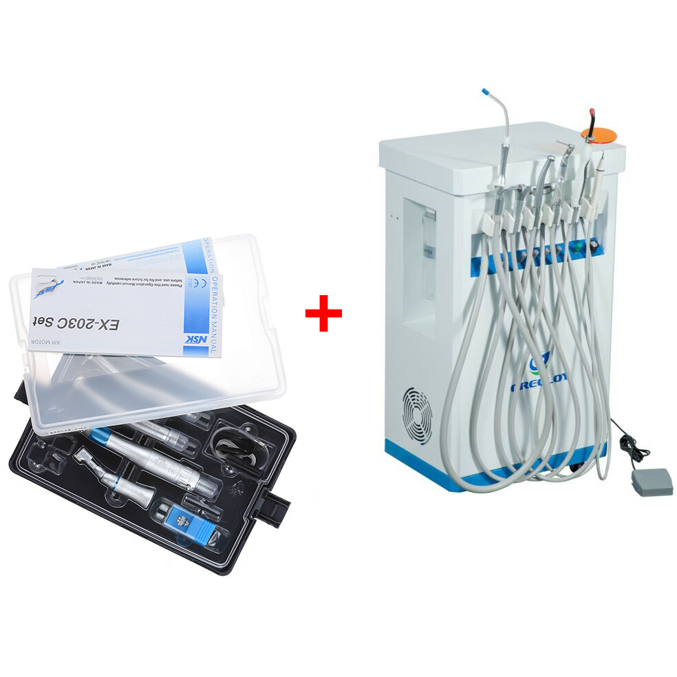 Dental Mobile Unit GU-P209 Strong Suction+Scaler+Curing Light+NSK Handpieces 4H