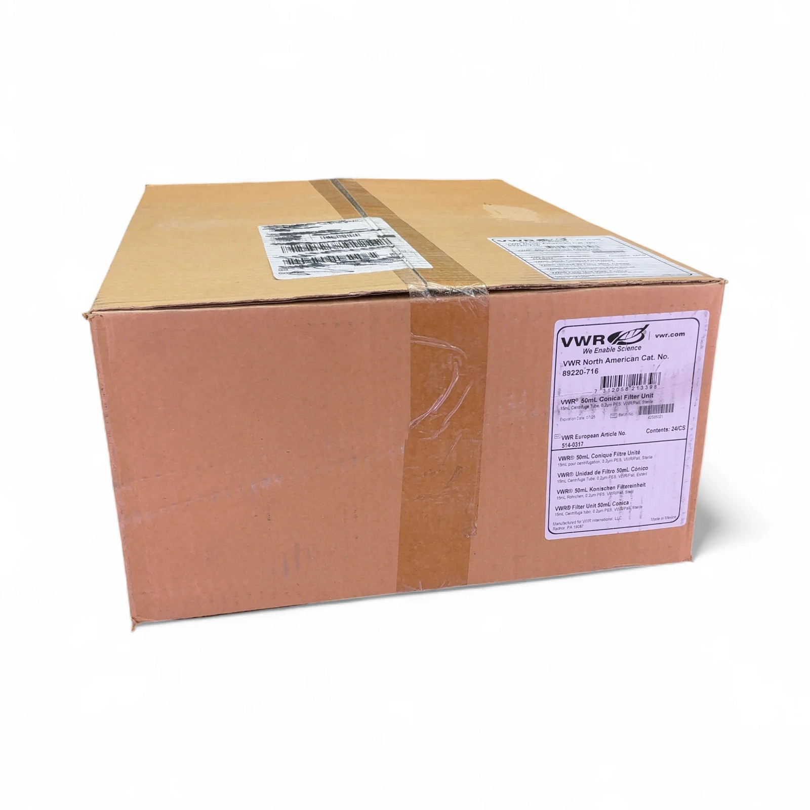 VWR 50mL Conical Filter Unit 89220-716, 24/CS, Exp 2025-07 (Best Offer!)