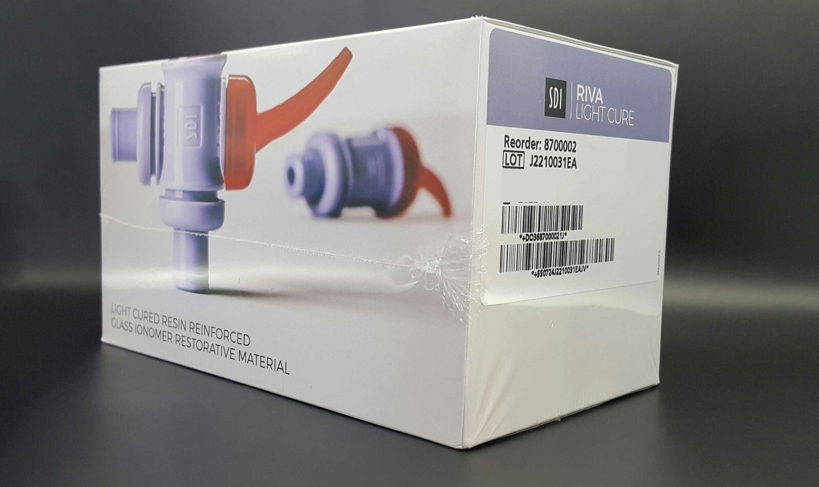 SDI Riva LC Light Cure Resin Reinforced Glass Ionomer Restorative 50 Capsule.