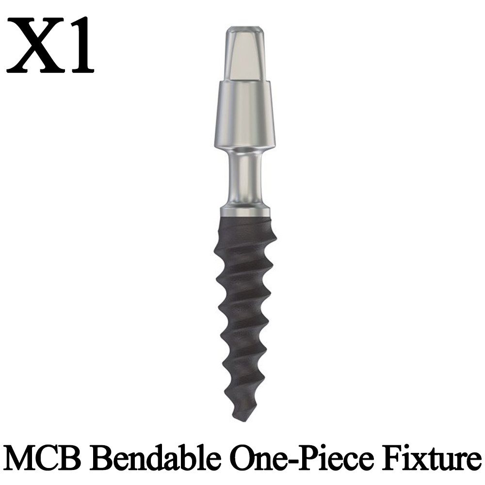 1pcs Dental MCB Bendable One Piece Fixture Titanium Lab Flexible Neck