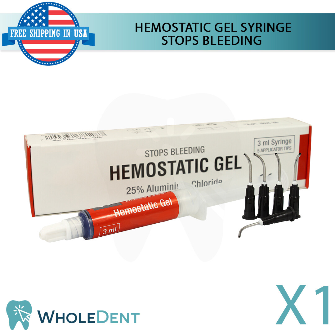 Hemostatic Gel Syringe Bleeding Stop Dental Wound Care Emergency First Aid