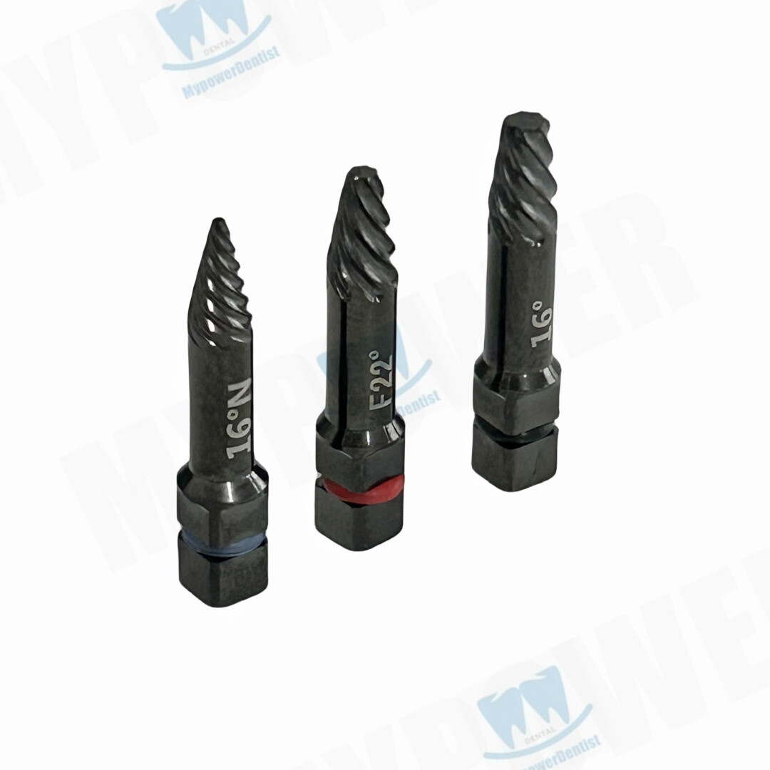 Dental Screw Remover Claw Reverse Tap Drill Driver Broken Extractor Φ0.8/1.3
