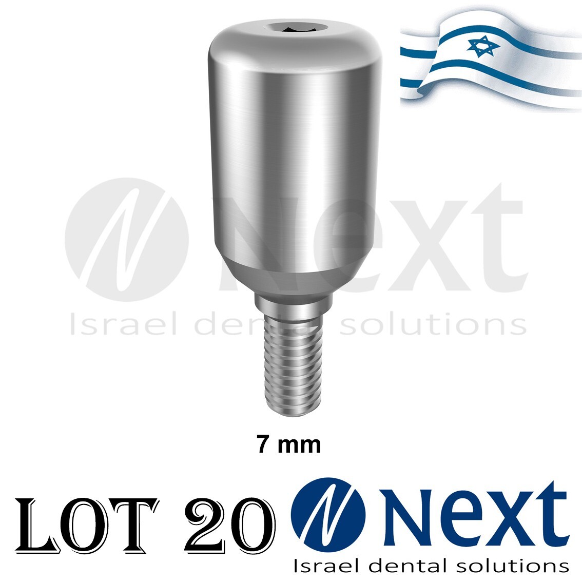 Lot x 20 Healing Cap Abutment titanium 7 mm