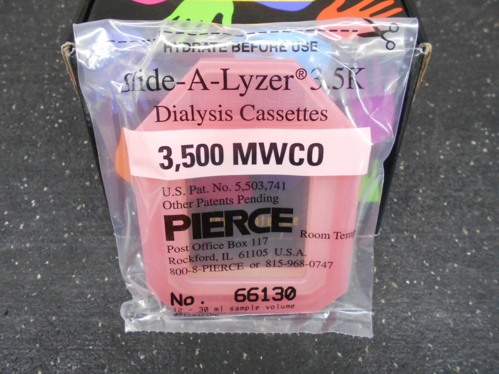 PIERCE 66130 SLIDE A LYZER DIALYSIS CASSETTE 3,500 MWCO