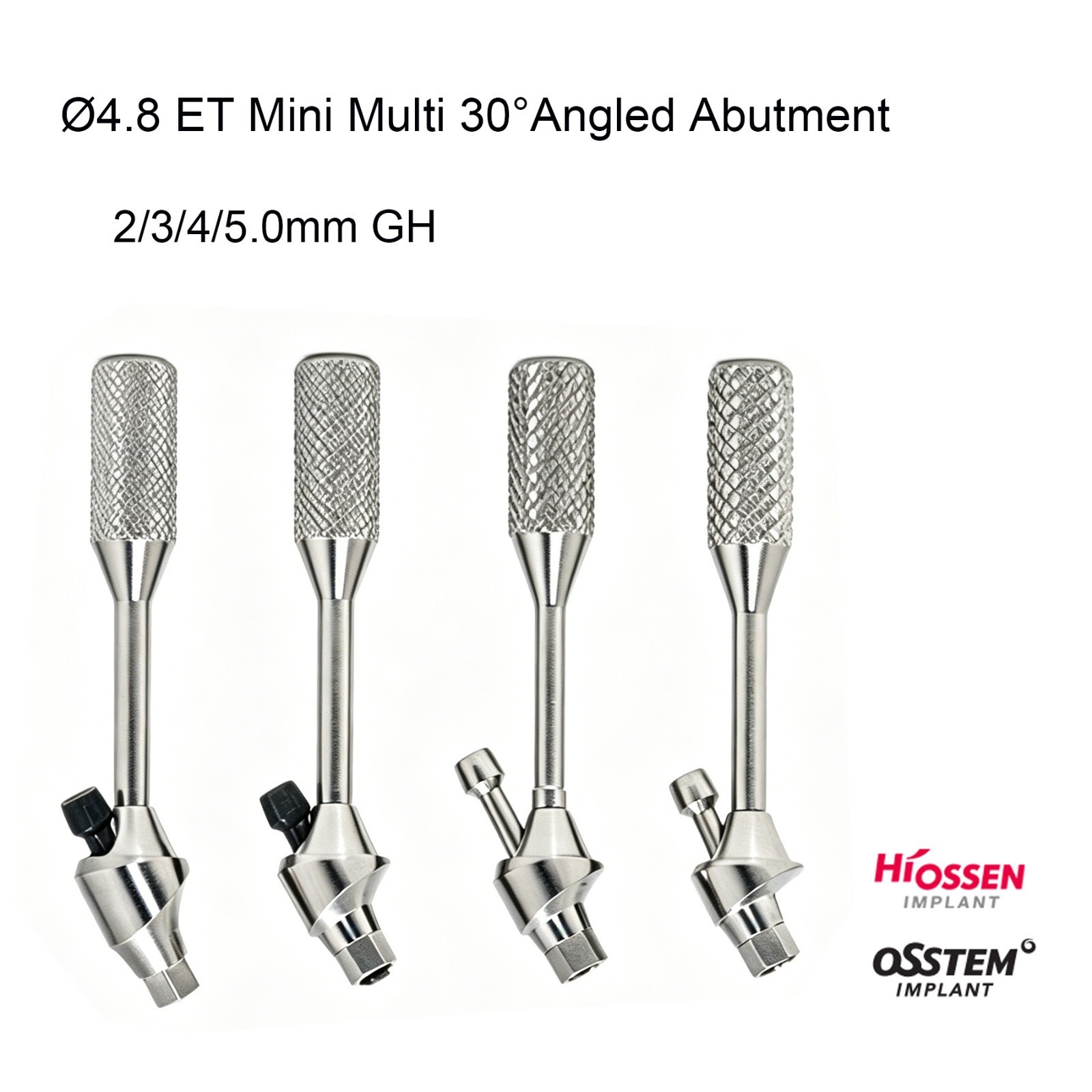 Dental MUA 30º 4.8mm angled multi unit Hex abutment fits Hiossen ET OSS TS M/R