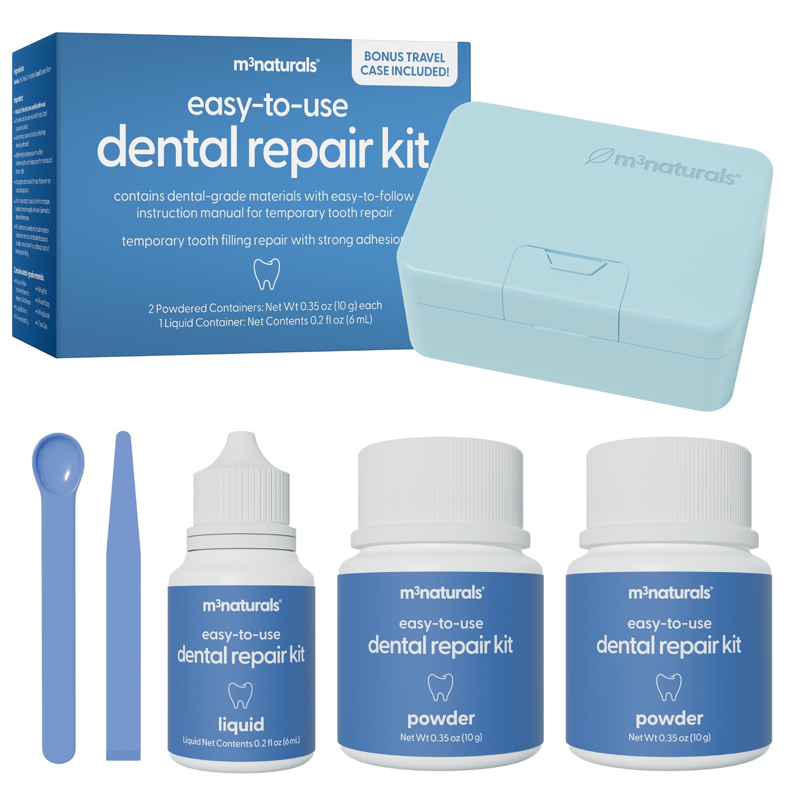 Dental Tooth Repair Kit, Dental-Grade Materials, Temporary Filling Composite …