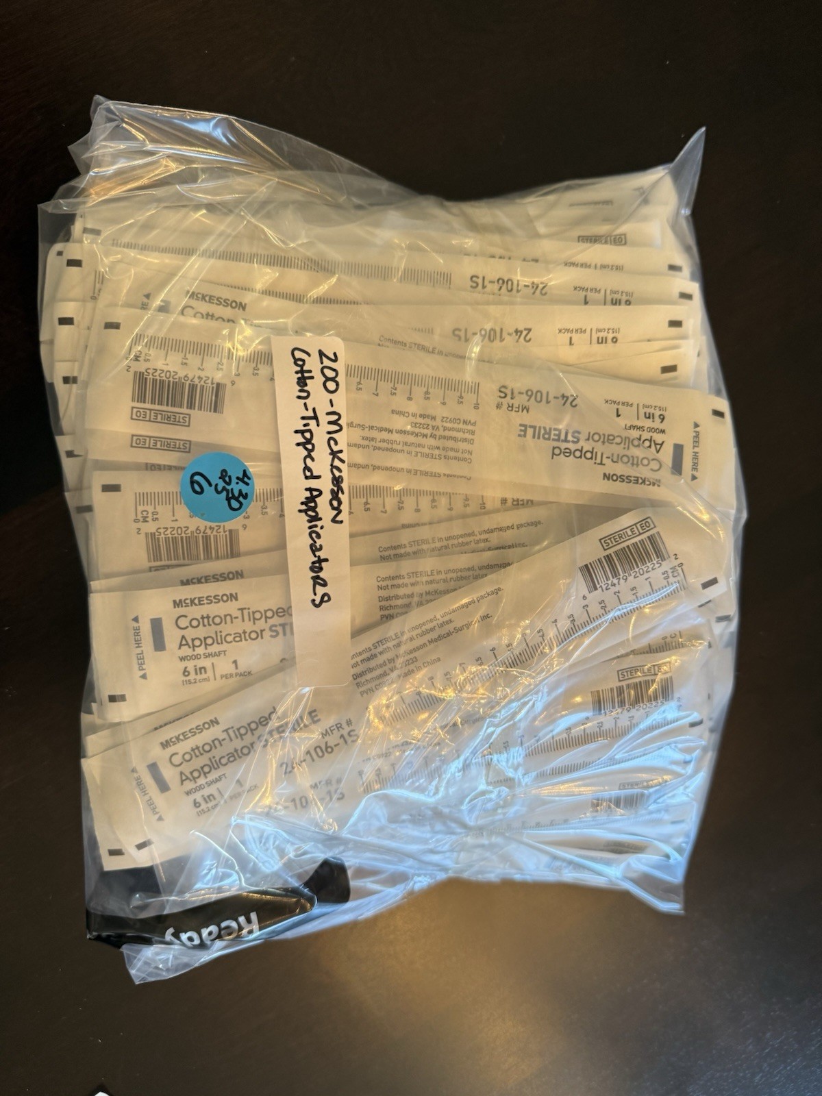 200 McKesson Cotton-Tipped Applicator Sterile 24-106-1S