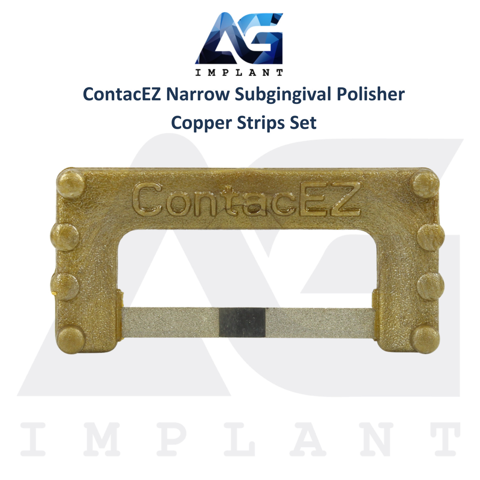 ContacEZ Narrow Subgingival Trimmer Gold Dental Strips 8pcs System Medium-Coarse