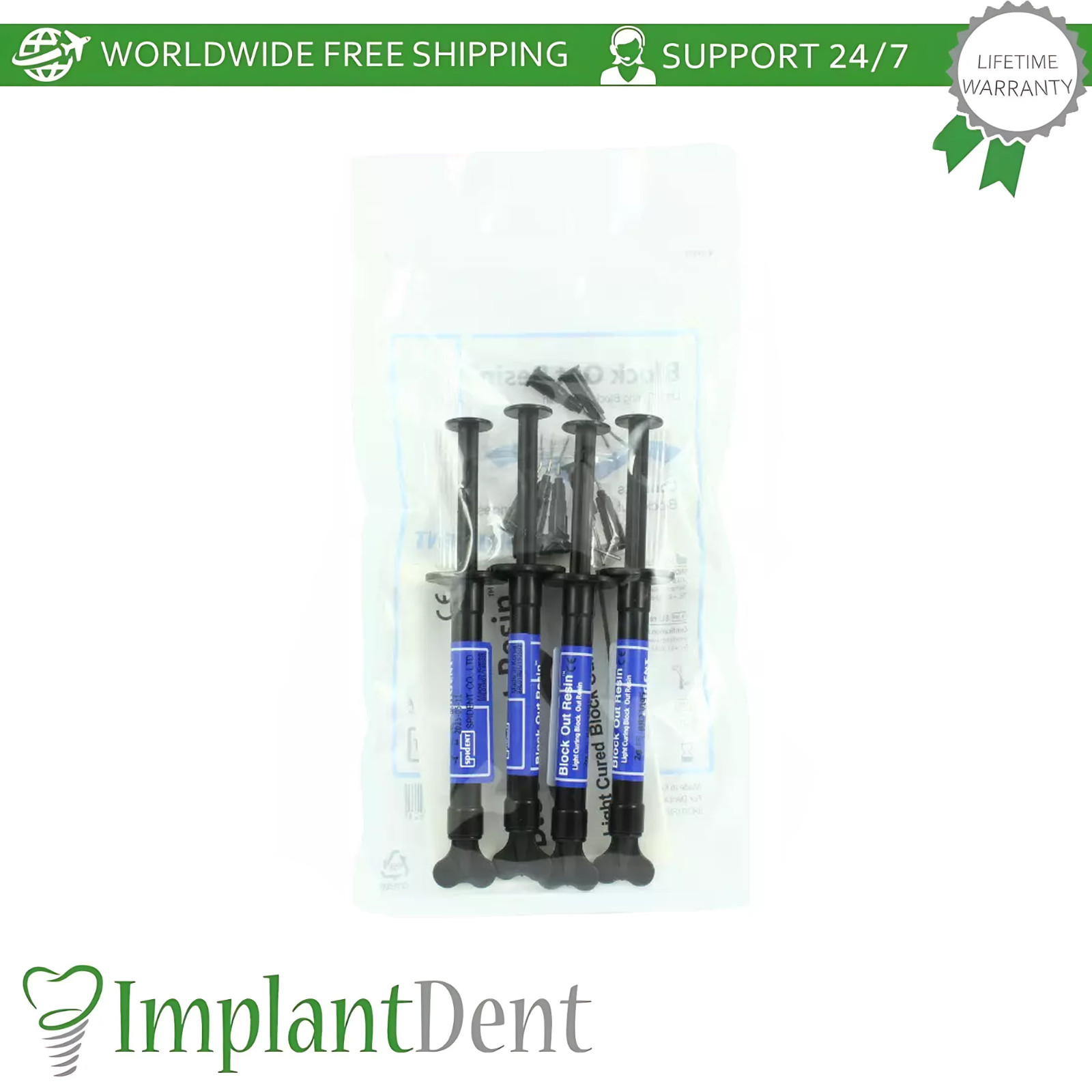Spident Light-Cured Blue Block-Out Dental R3sin Lab Use x4 Easy Application