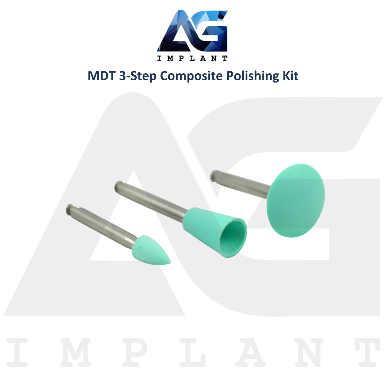 MDT 3-Step Composite Polishing Kit Silicone High-Gloss Finish Dental Restoration