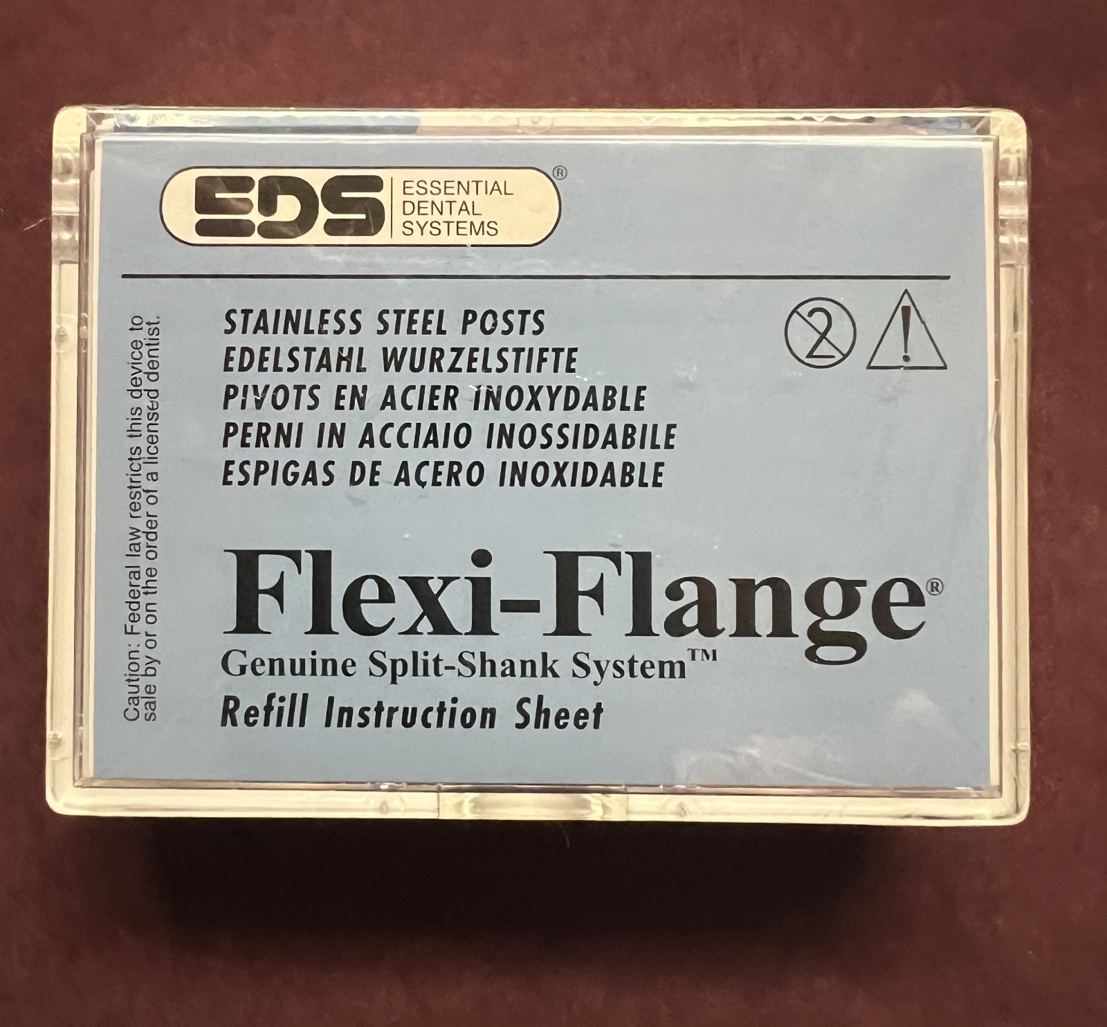 EDS Flexi-Flange Stainless Steel Post 440-01 #1 Red 30 pk