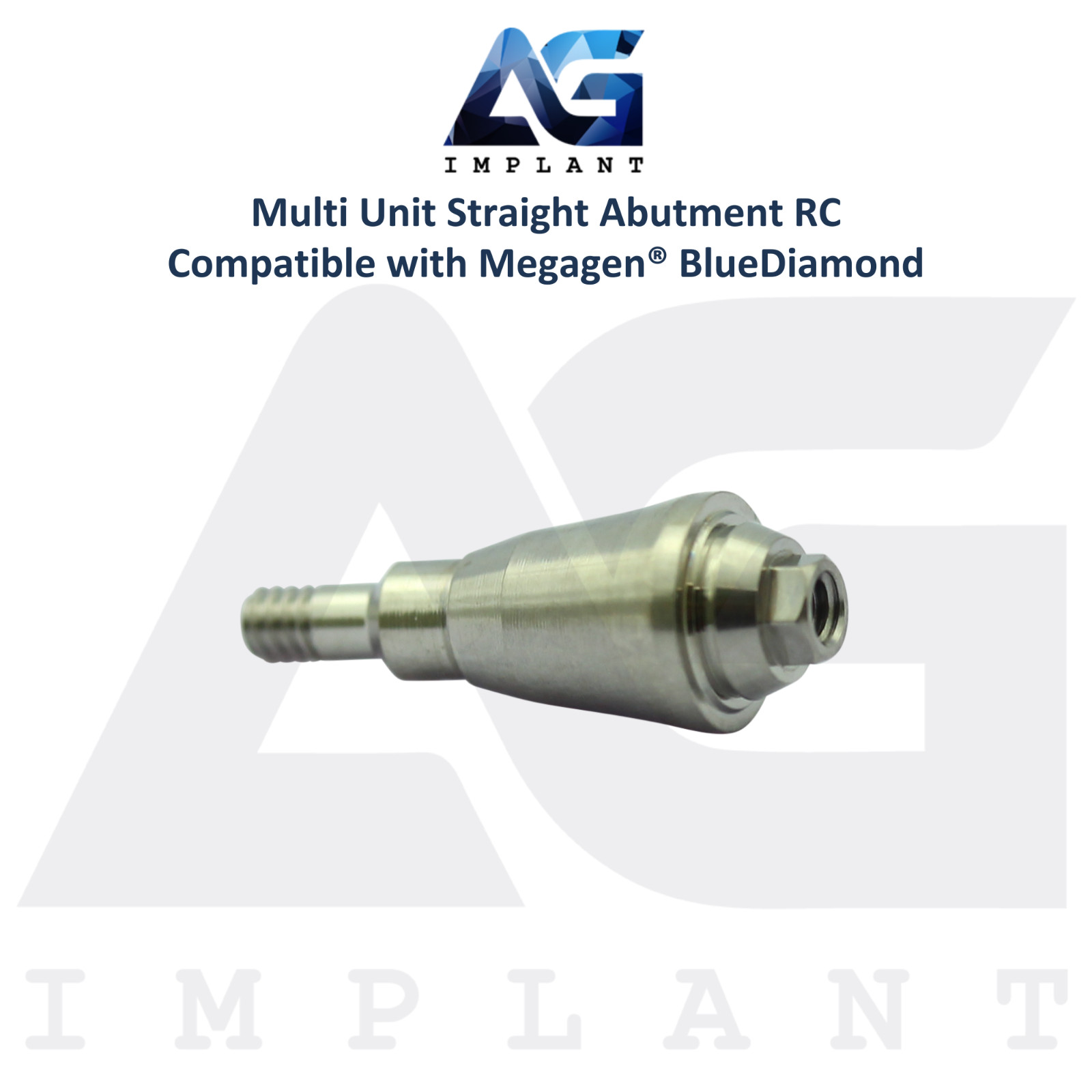 5 Straight Multi Unit Prosthetic RC Compatible with Megagen® BlueDiamond