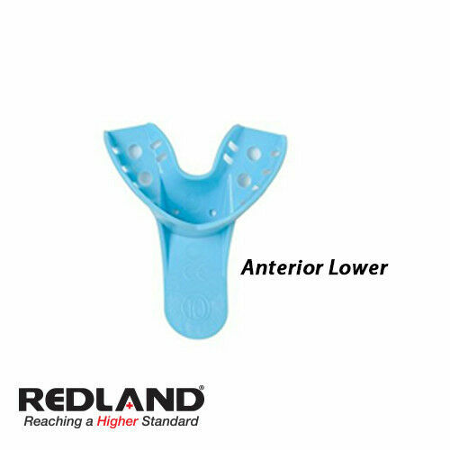 REDLAND Impression Trays #10 Anterior Lower Perforated 12 Pcs/Bag -FDA