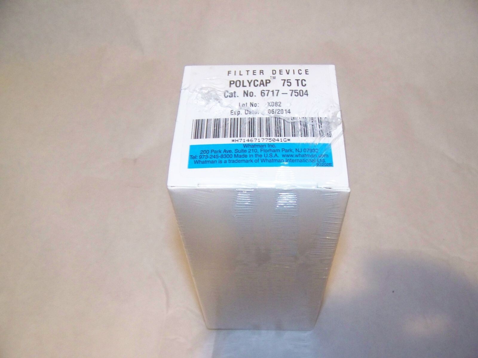 Whatman 6717-7504 Polycap TC 75 Capsule Filter, 0.6/0.45 um, sterile, 1/2″