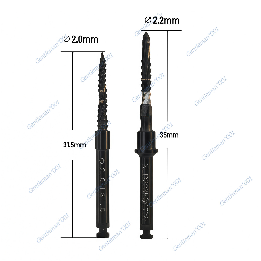 Dental Implan Cross Cutter Drill Cut Debris Blade Fit Lindemann Point Head