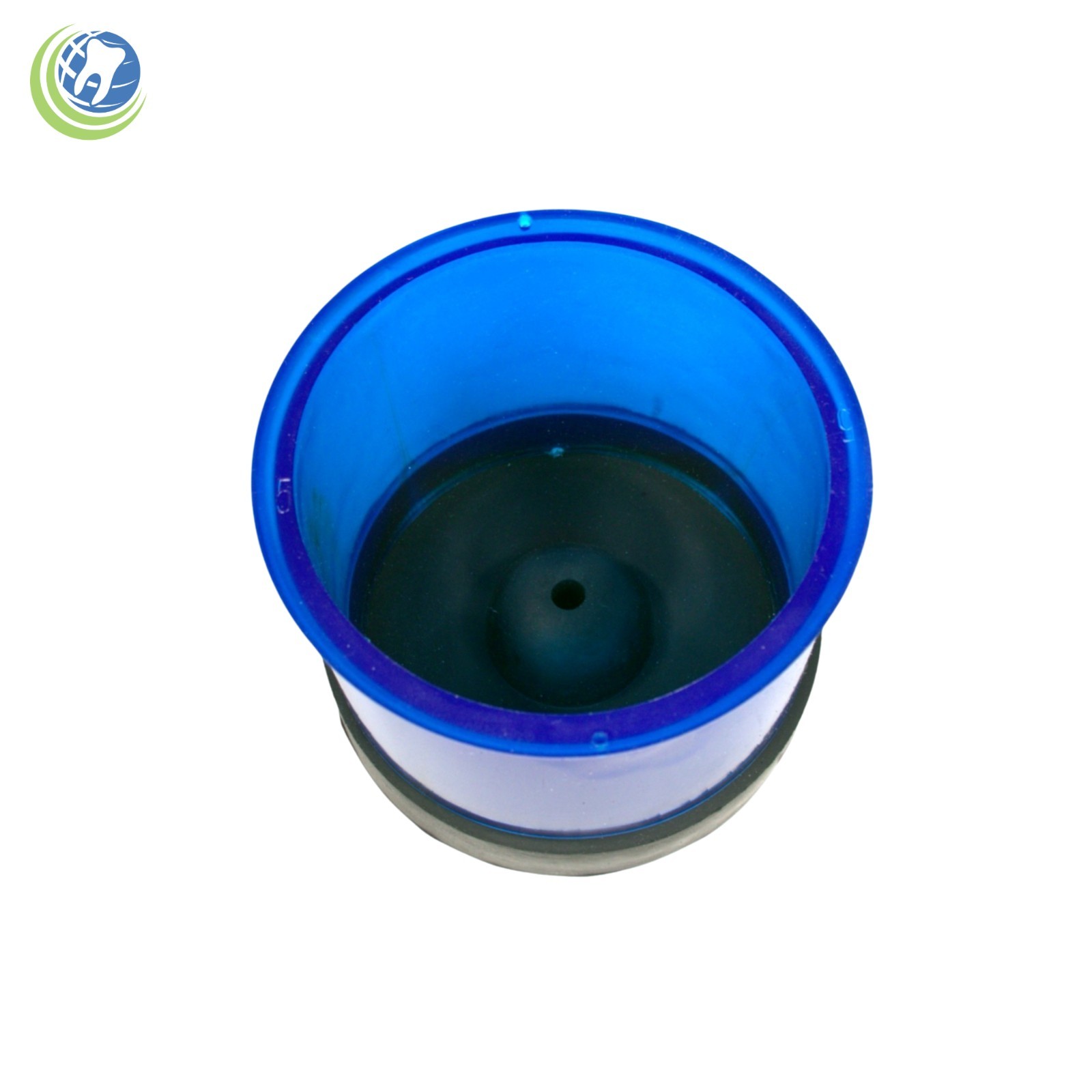 5 PIECE SET DENTAL JEWERLY SILICONE ROUND CASTING FLASKS RINGS FORMERS W/BASE