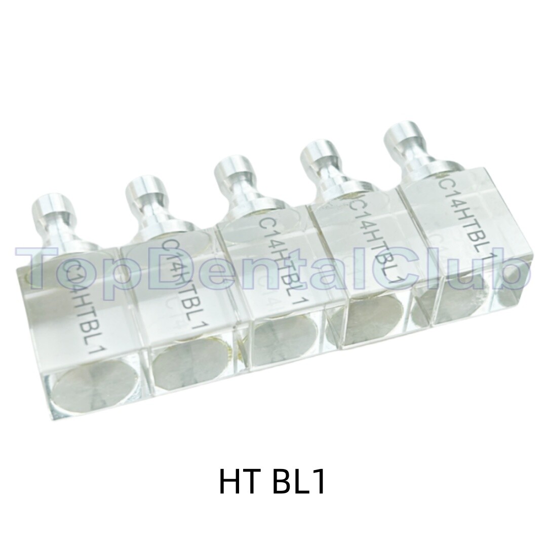 C14 HTBL Dental Crystal Blocks Glass Ceramic Zirconia Reinforced CEREC Block CAD