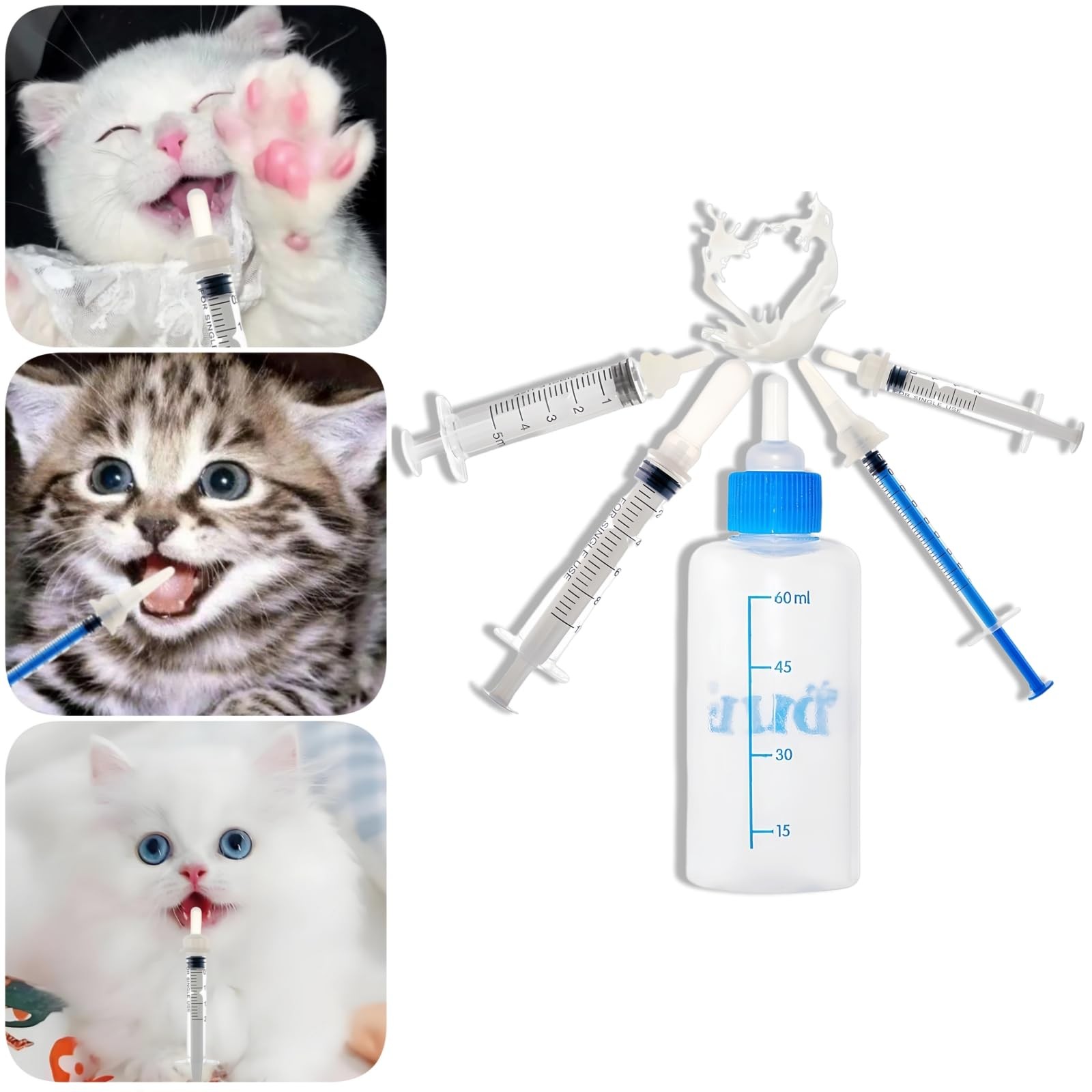 SLWHYZL Kitten 1ml 3ml 5ml 10ml and 60ml, Color random shipments of goods