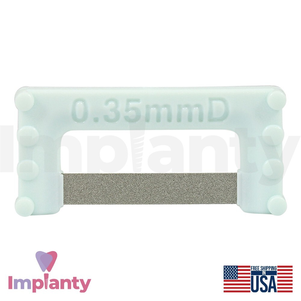 Dental Widener Mint IPR Plus Strips Set Stainless Steel Diamond Coating Reusable