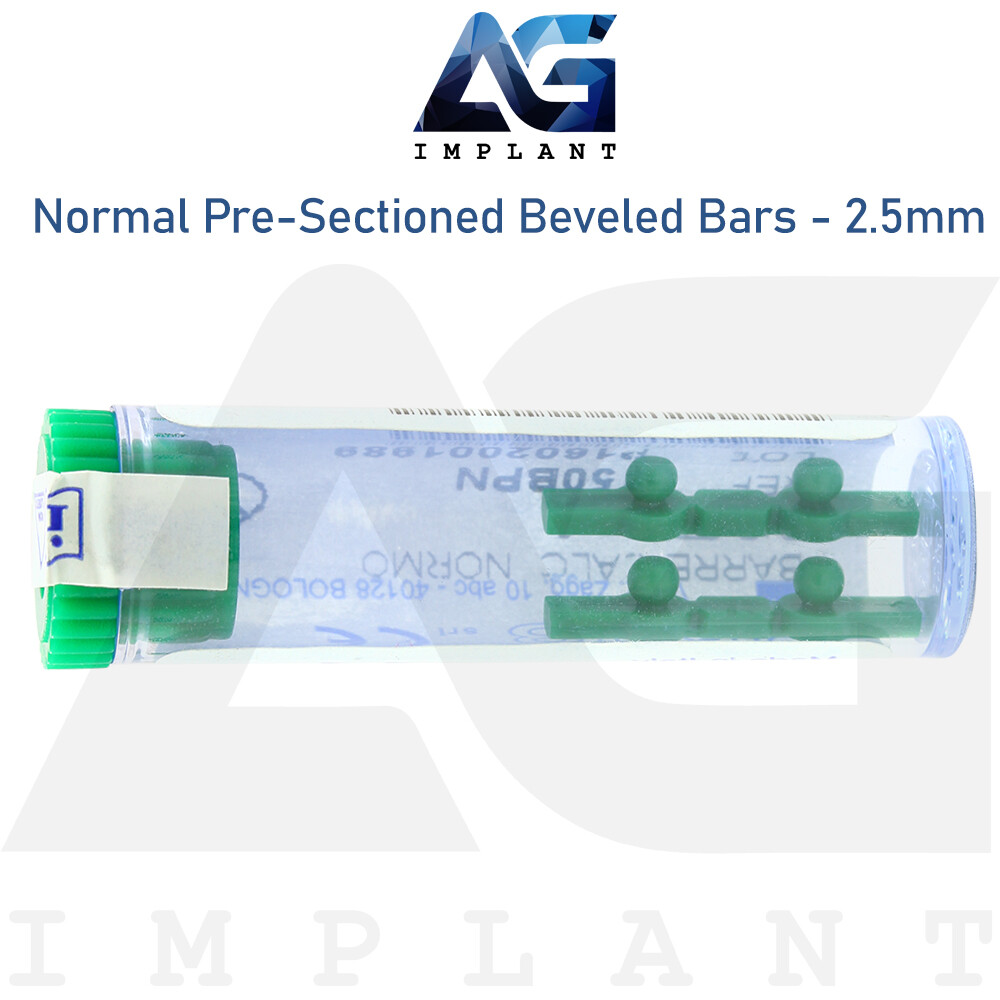 2 Normal Pre-Sectioned Beveled Bar OT Cap Ball Attachment Rhein83