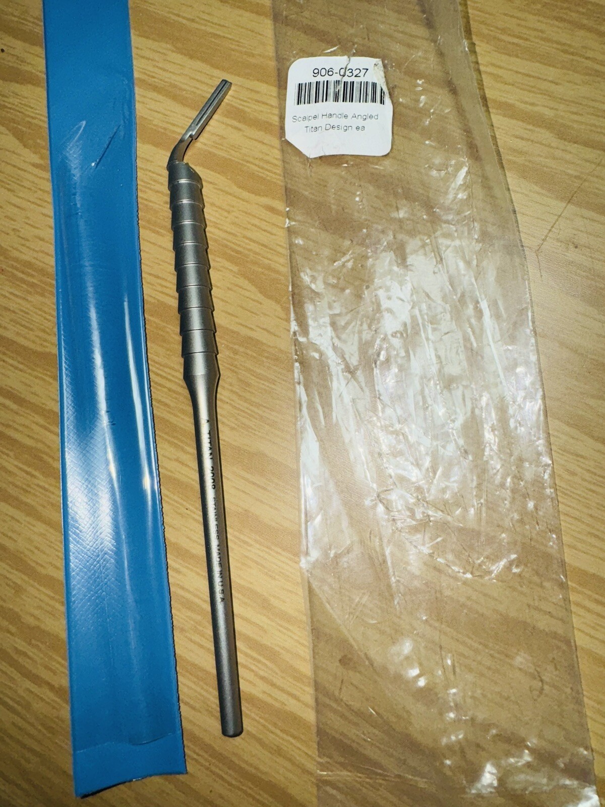 NEW ~ A. Titan Dental Instrument Scalpel Angled Handle USA