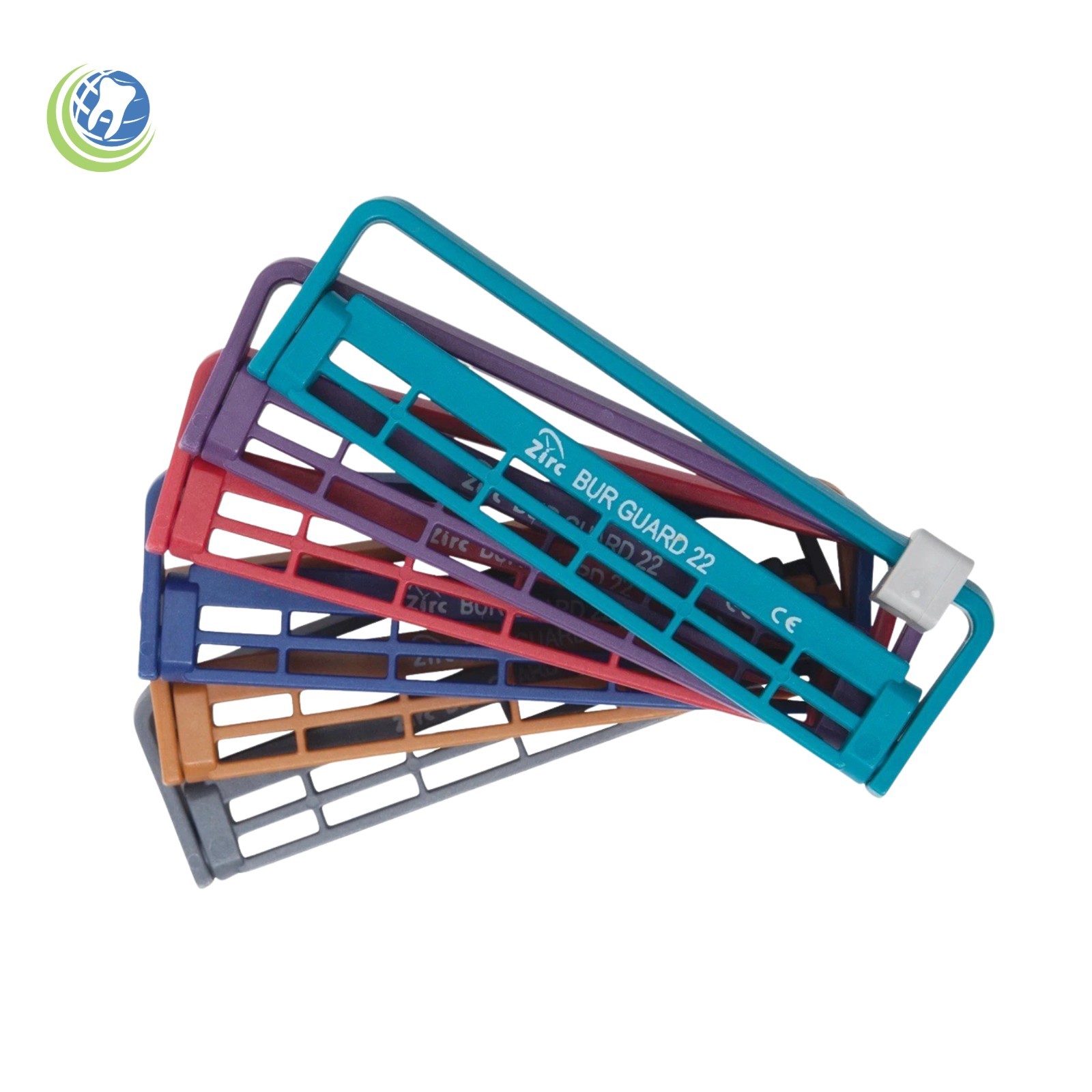Dental Autoclavable Steri-Bur Guard 22-Hole Bur Holder Assorted Colors