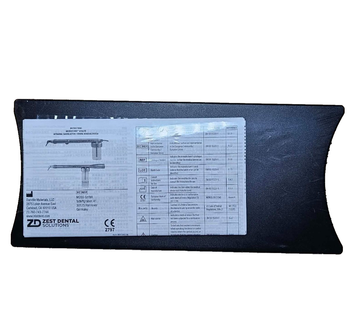 Danville Zest Dental Micro Etcher II Autoclavable Sandblaster 22000-03 SEALED