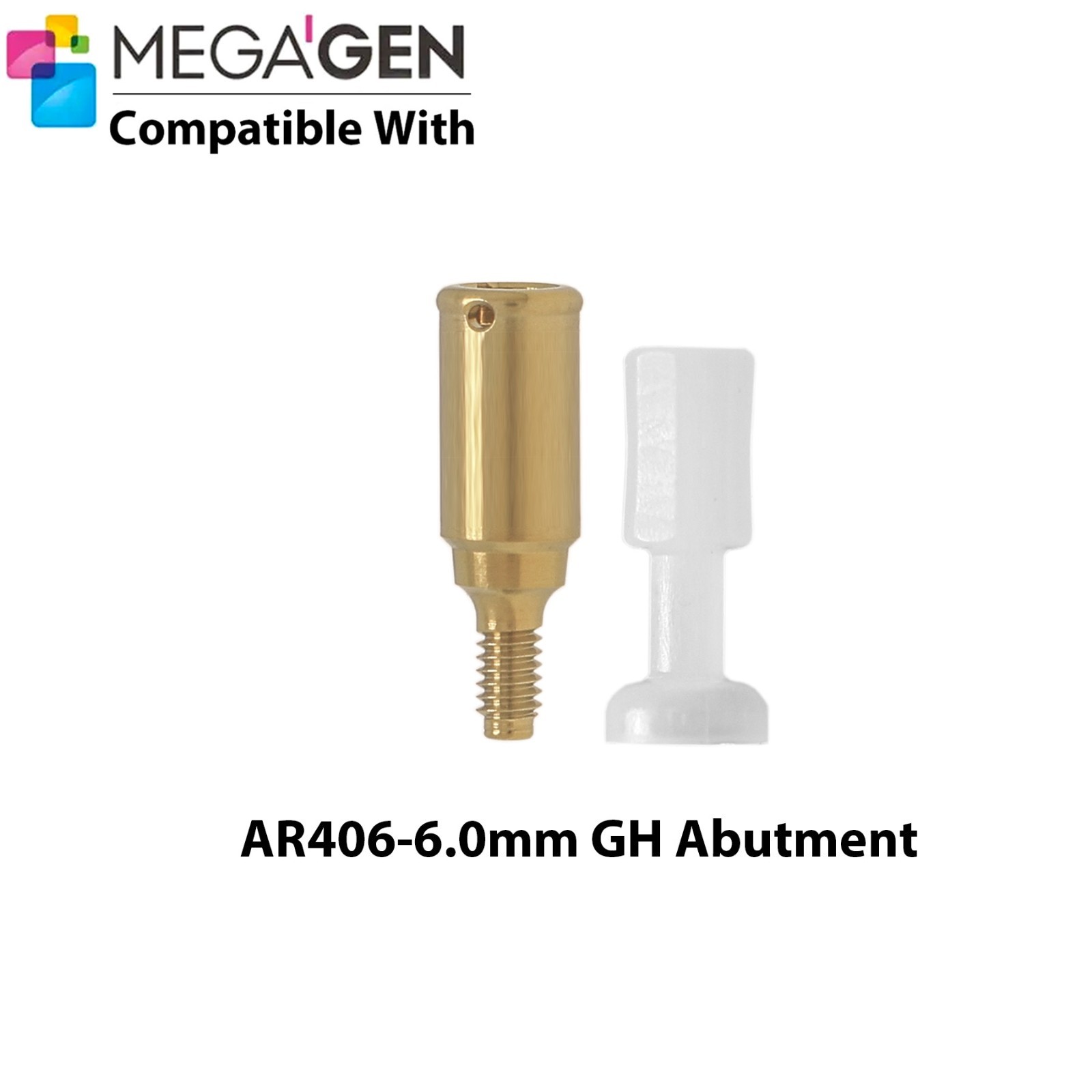 For MegaGen AnyRidge Locator Abutment GH 1-7mm & Overdenture Male Caps Removable