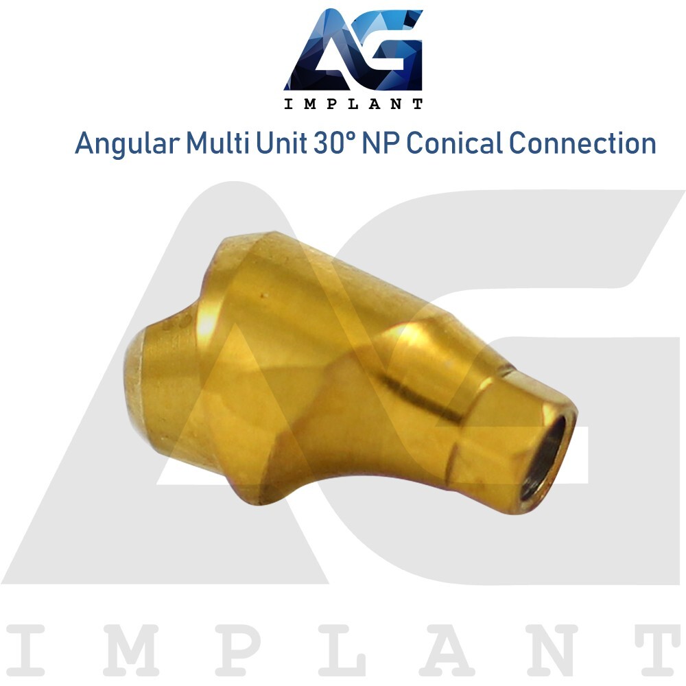 5 Angular Multi Unit Prosthetic System 30° Conical Connection NP Titanium Set