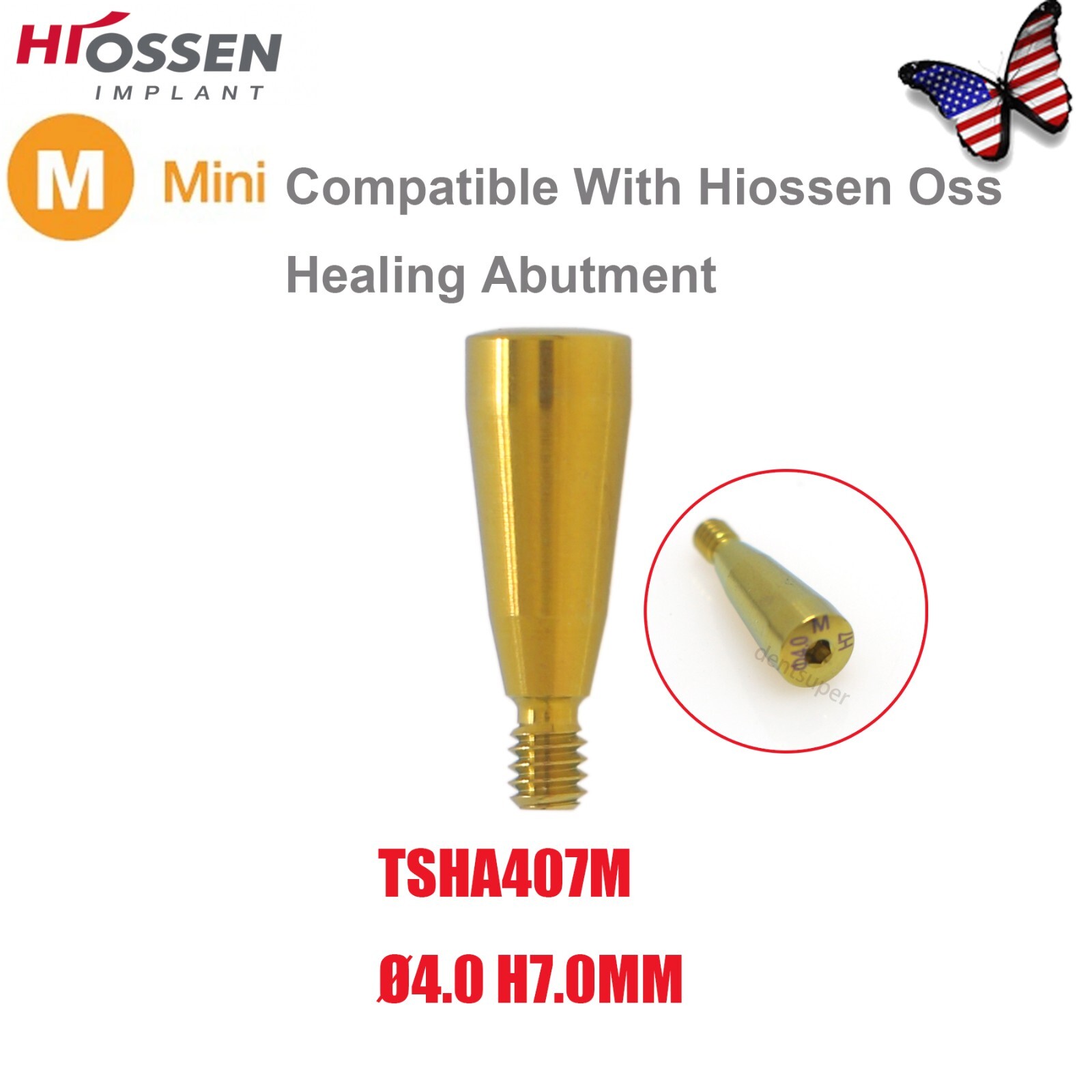 US OSS Dental Caps Healing Abutment Cap Mini Regular Platform Fits Oss Hiossen
