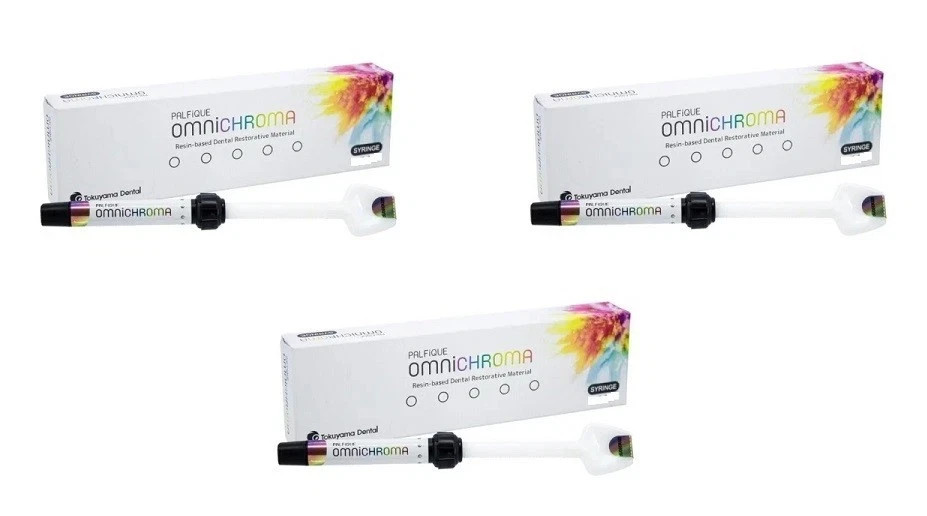 3 x OMNICHROMA ONE SHADE Resin Based Dental Restorative Material 1gm Syr #JAPAN