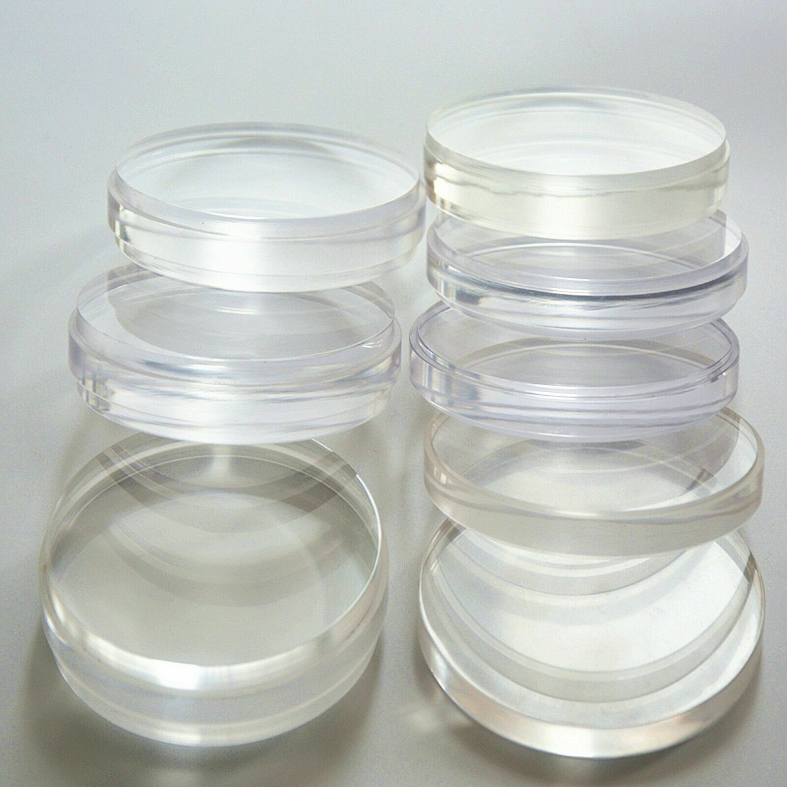 5Pcs Dental LAB PMMA Clear Blocks Disk Fit Wieland System Dental Lab 98*25mm
