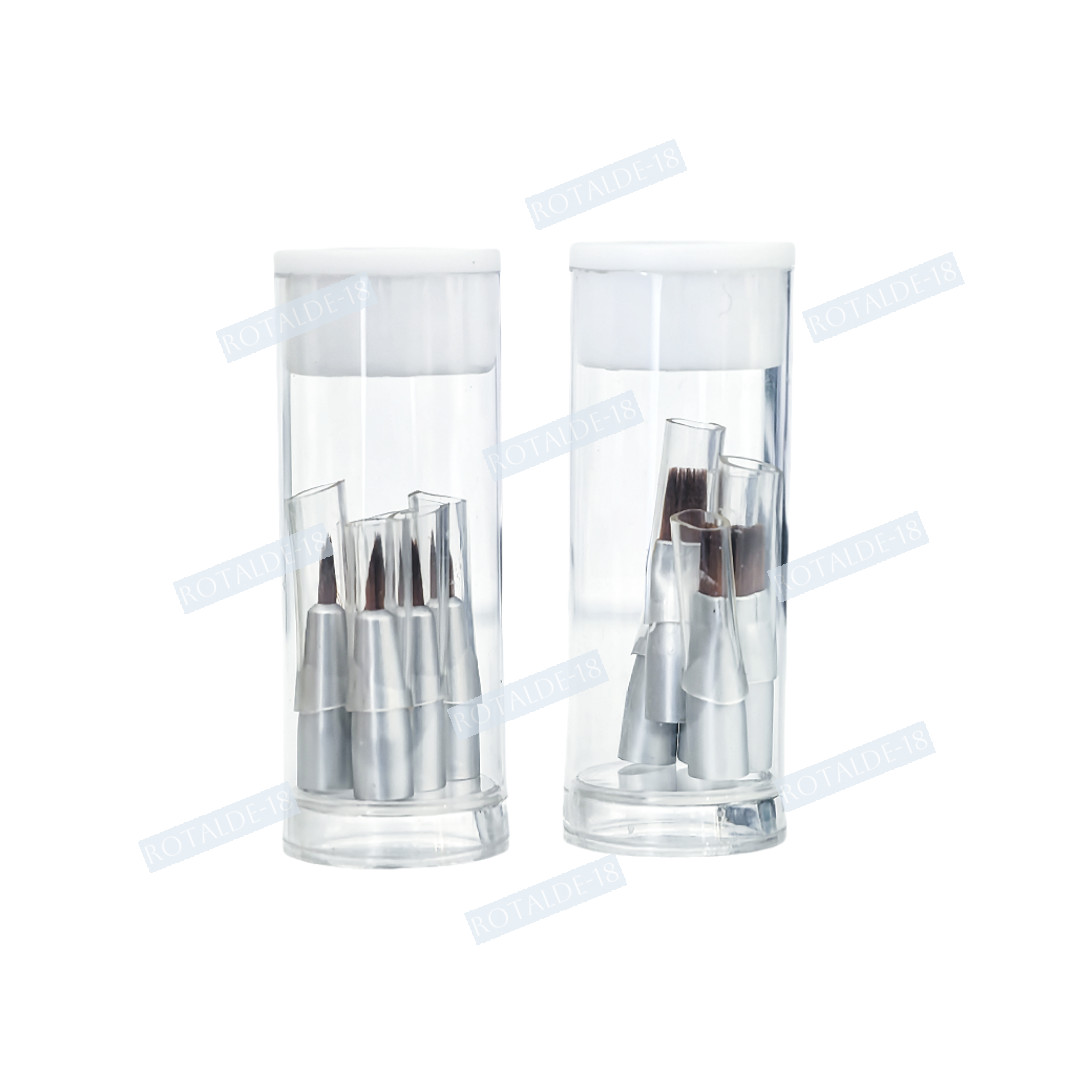 Dental Brush Pen Replaceable Brushes Tips Straight Curved Head Mini Micro Brush