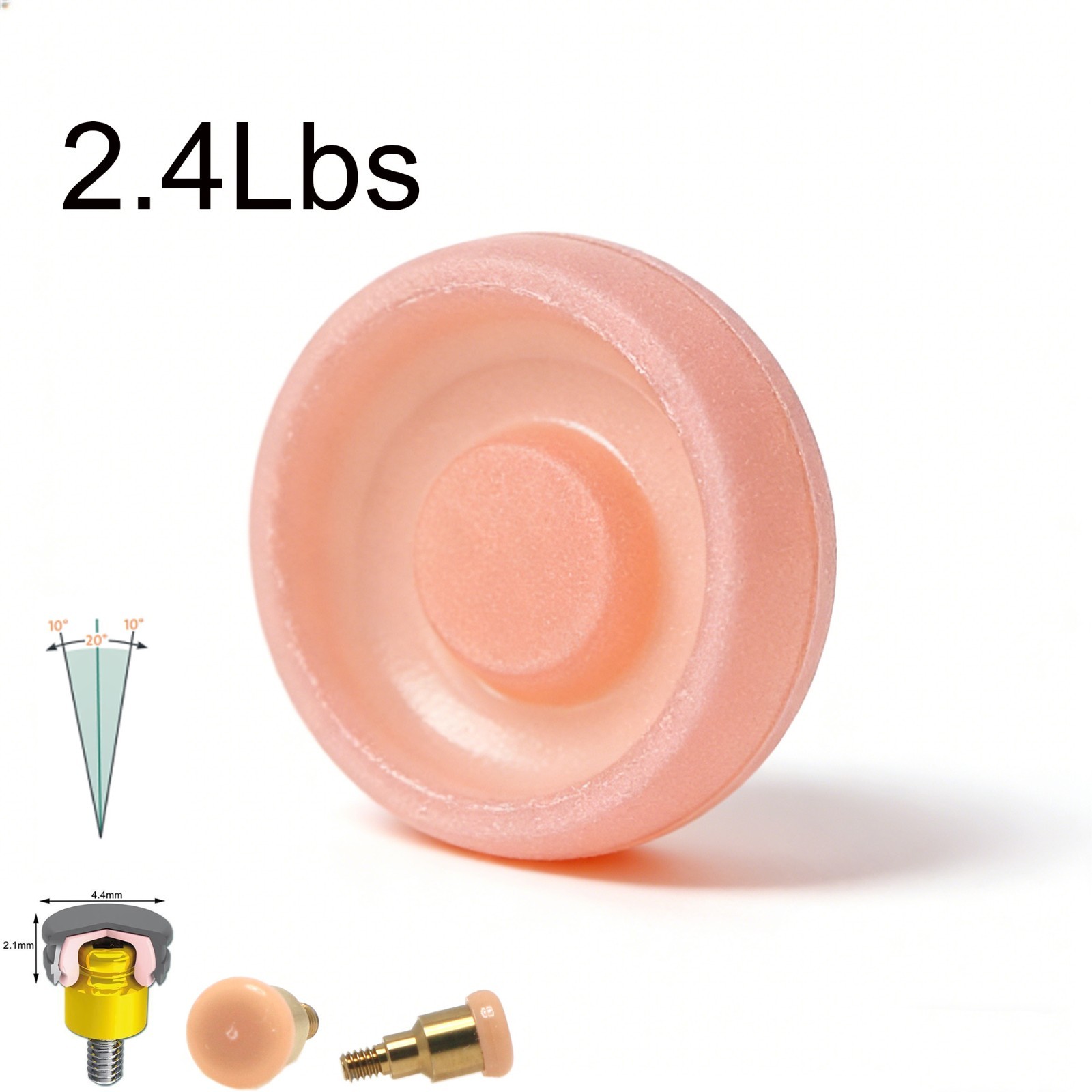 US Dental for Zest LOCATOR Replacement Standard Retention Insert Cap 2.4lbs 4Pcs
