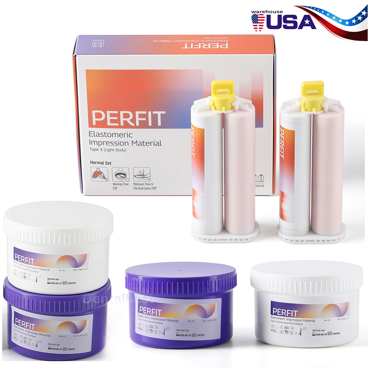 Dental Elastomeric Impression Putty Soft Silicone Material Easyinsmile AZDENT