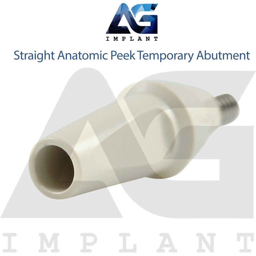 5 Straight Anatomic Peek Temporary Prosthetic System Int Hex 2.42mm