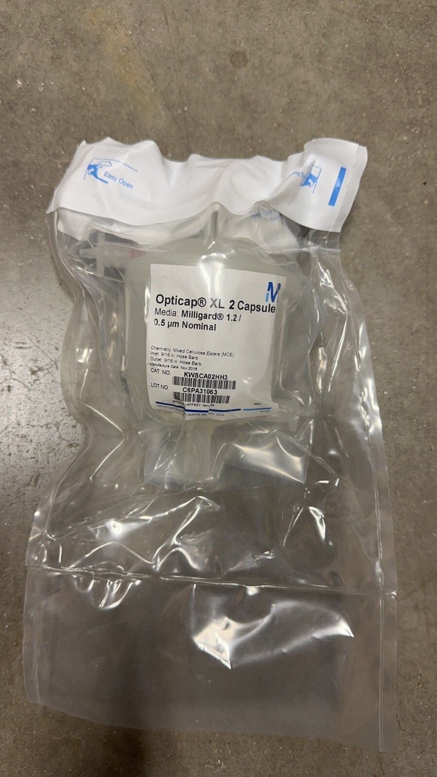 Opticap® XL2 Milligard® 1.2/0.5 µm 9/16 in.