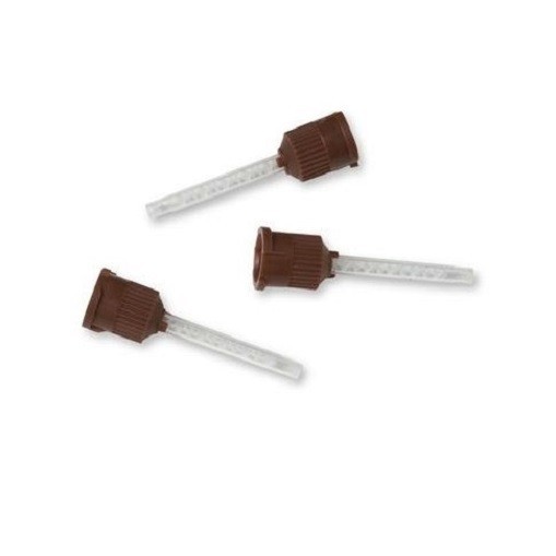 Dental BROWN MIXING TIPS for Core Bulid up Material & Temporary Cements 50 pcs